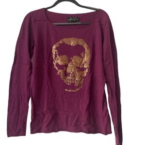 Zadig & Voltaire Sequin Skull Cashmere Sweater